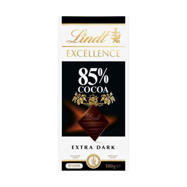 LINDT EXCELLENCE CHOCOLATE:85% COCOA:.:100 GRAM