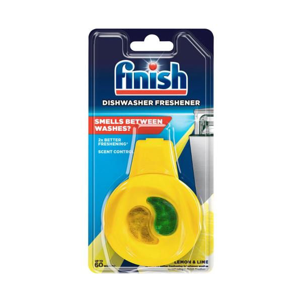 FINISH 2 IN 1 DISHWASHER FRESHENER LEMON & LIME 1 PACK