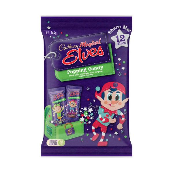 CADBURY DAIRY MILK CHOCOLATE MAGICAL ELVES CHRISTMAS 12 PIECE PACK 144G