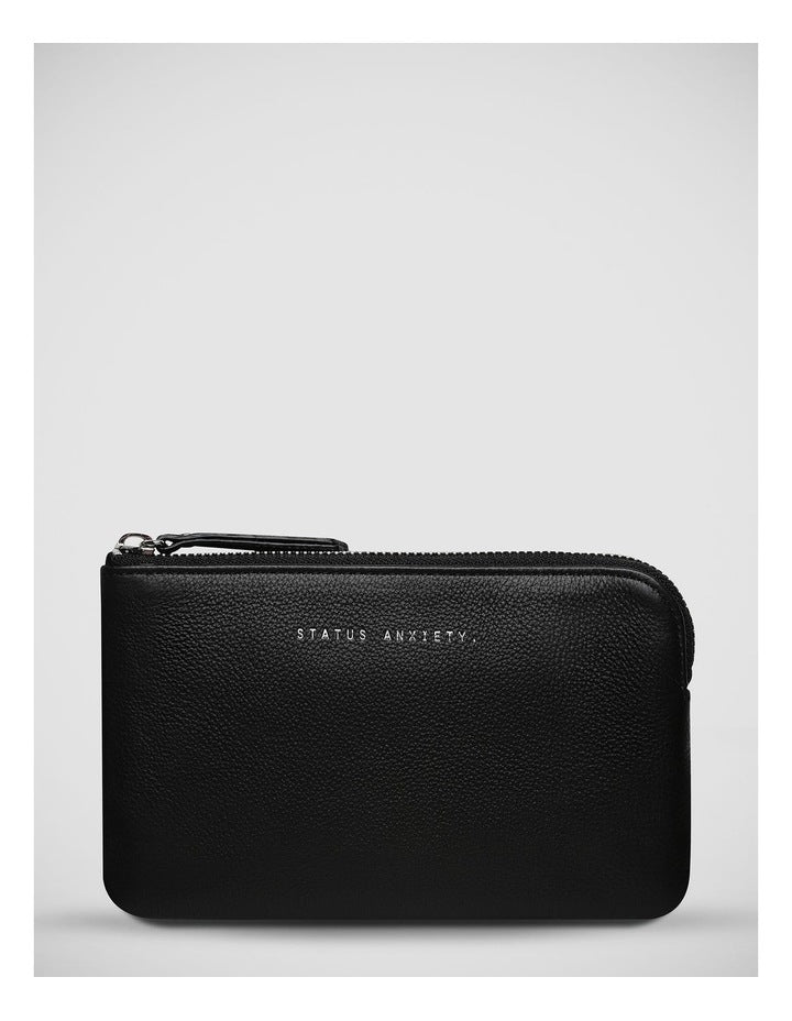 Smoke and Mirrors Zip Around Wallet in Black