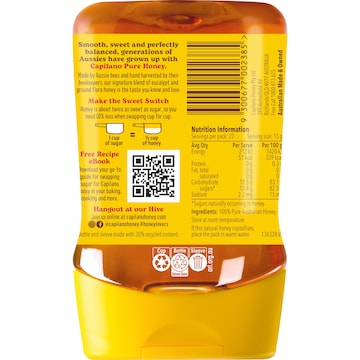 Capilano 100% Pure Australian Honey Squeeze 340g