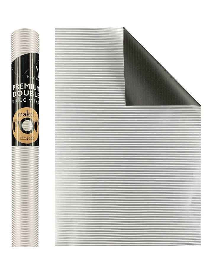 Silver Stripes Roll Wrap