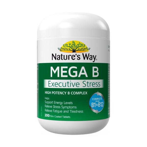 NATURE'S WAY MEGA B EXECUTIVE STRESS 200PK