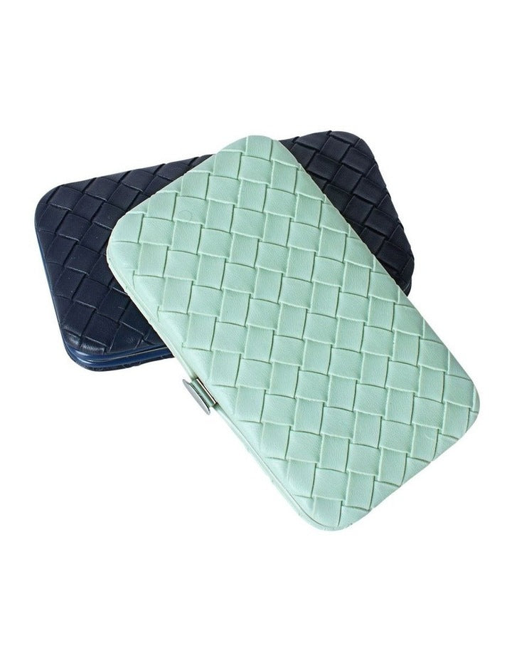 Woven Manicure Set in Teal