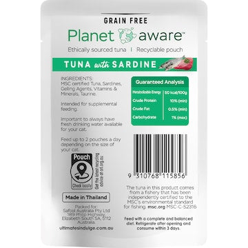 Ultimates Indulge Planet Aware Tuna With Sardine Wet Cat Food 85g