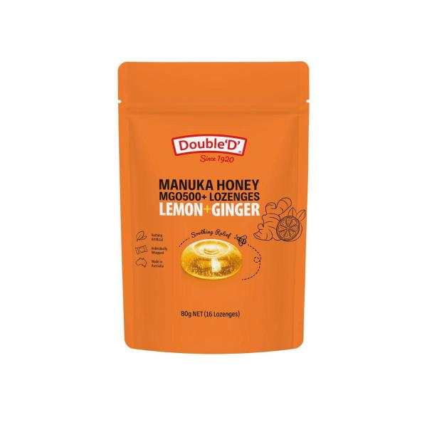 DOUBLE D MANUKA HONEY LEMON GINGER 16PK