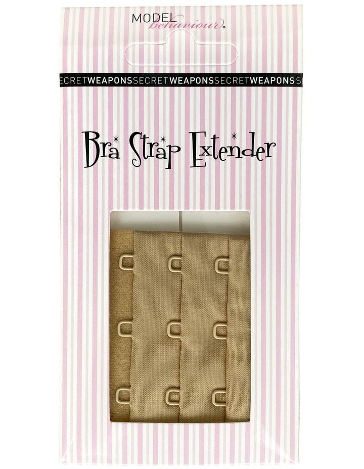 3 Hooks Bra Extenders in Beige