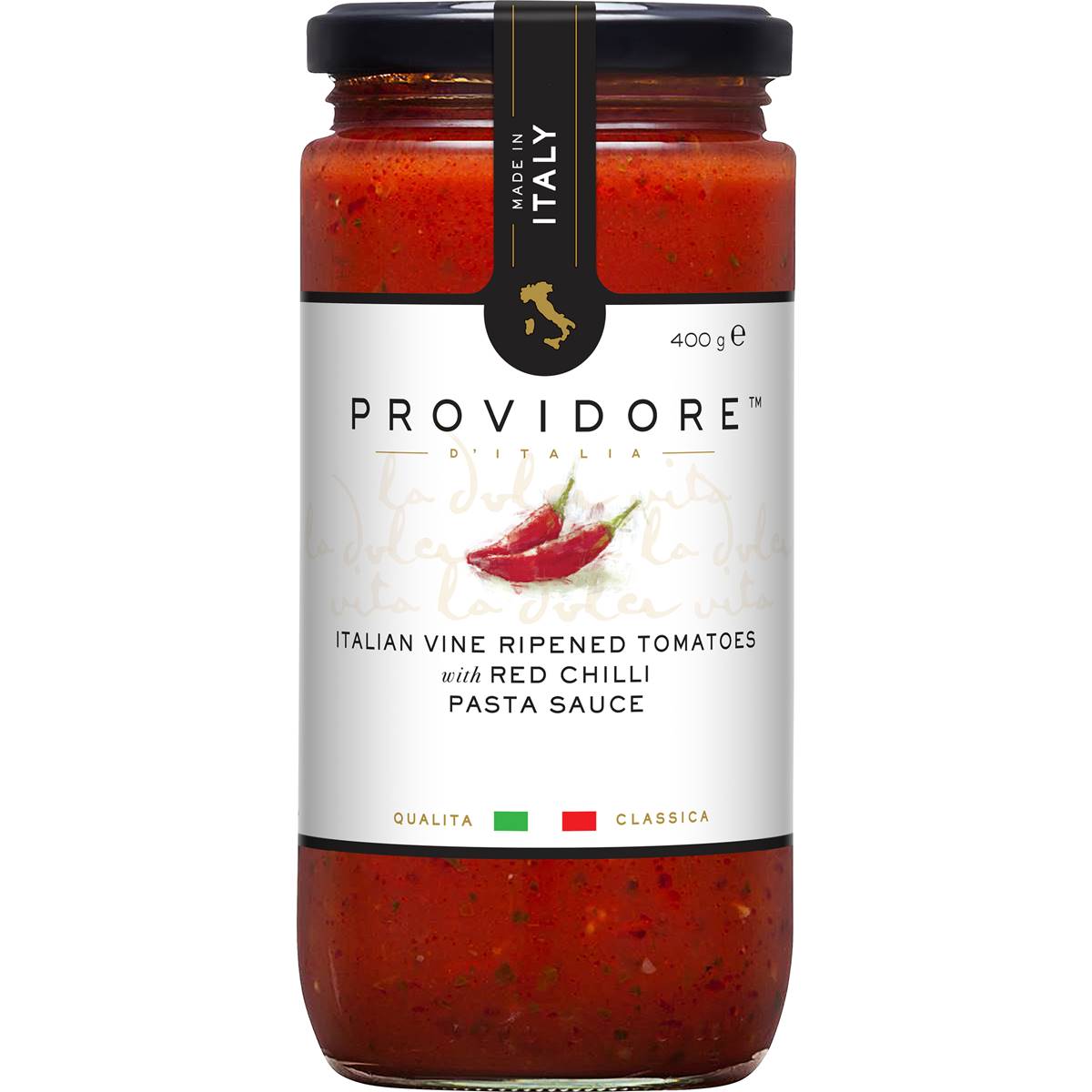 Providore Vine Ripened Tomato Pasta Sauce With Red Chilli 400g