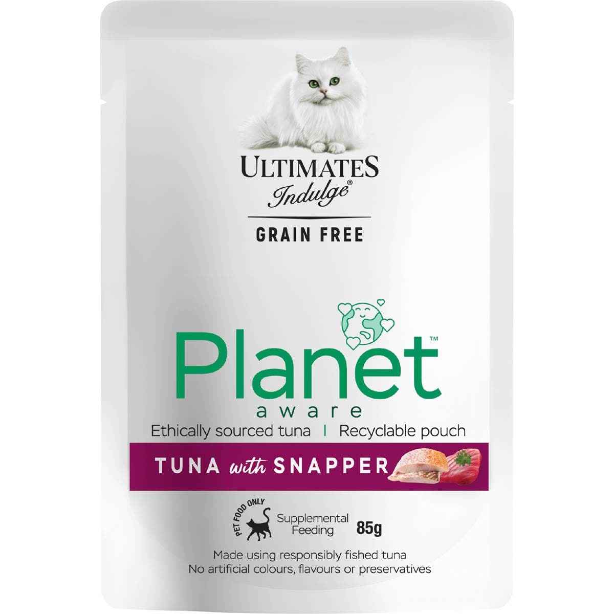 Ultimates Indulge Planet Aware Tuna With Snapper Wet Cat Food 85g