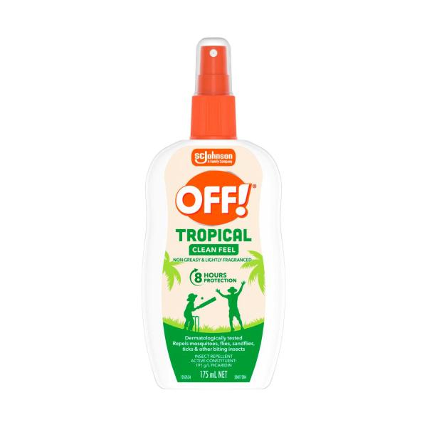 OFF! TROPICAL STRENGTH INSECT REPELLENT SPRAY 175ML