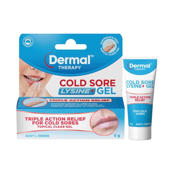 DERMAL THERAPY COLD SORE LYSINE+ GEL 5G