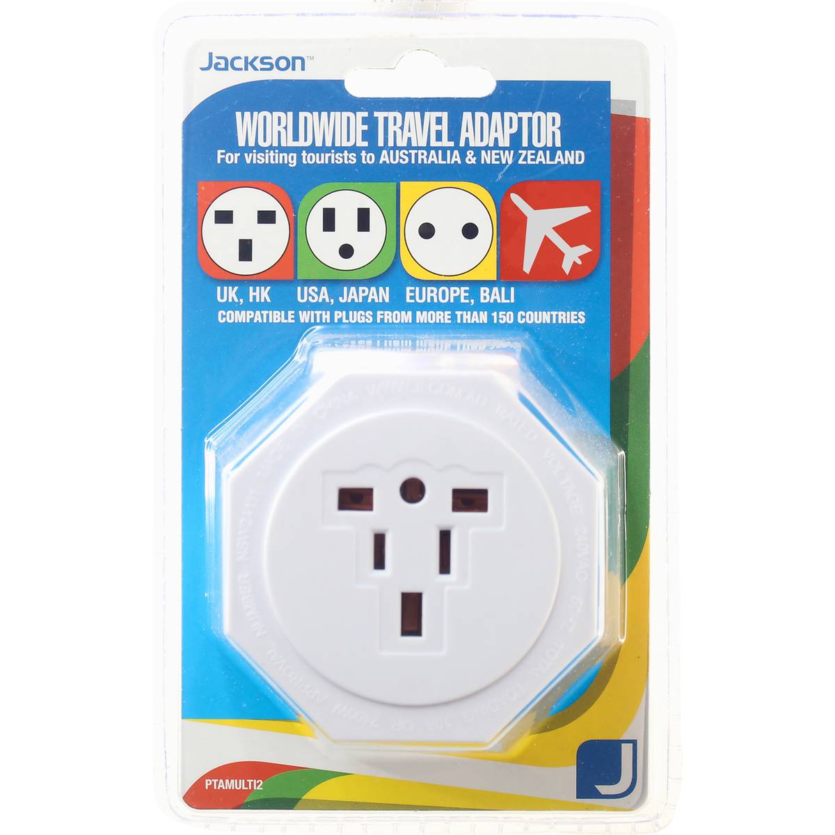Jackson Worldwide Travel Adaptor Each