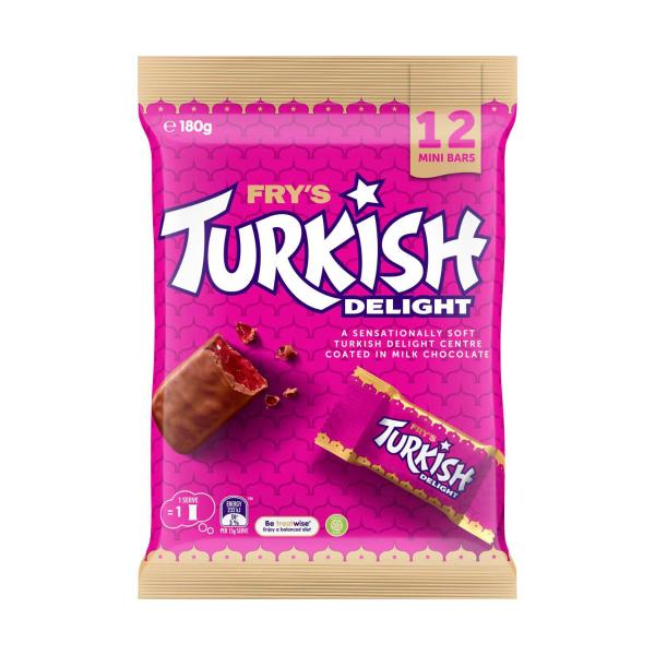 Fry's Turkish Delight Chocolate Sharepack 12 Pack