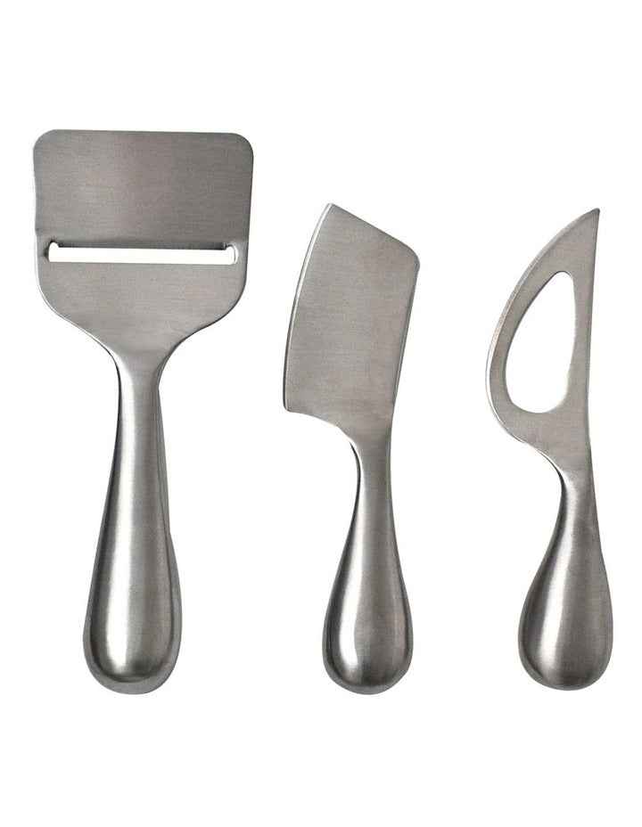 Fromage Cheese Knives 3 Piece in Silver