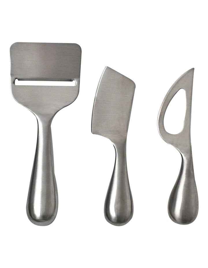 Fromage Cheese Knives 3 Piece in Silver