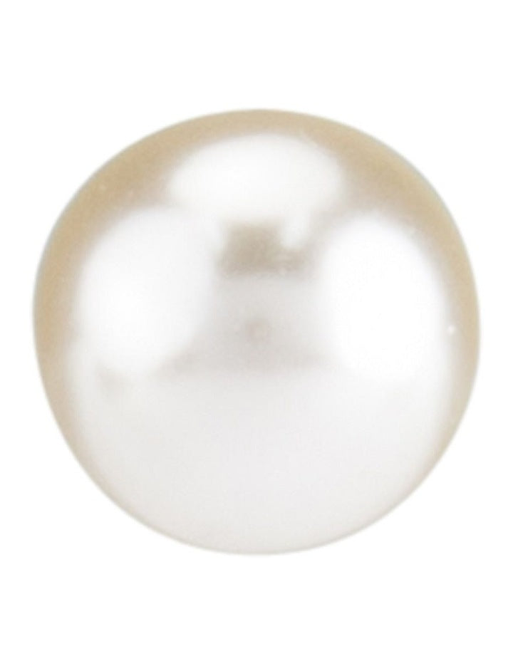 8mm Pearl Clip Earrings in Gold