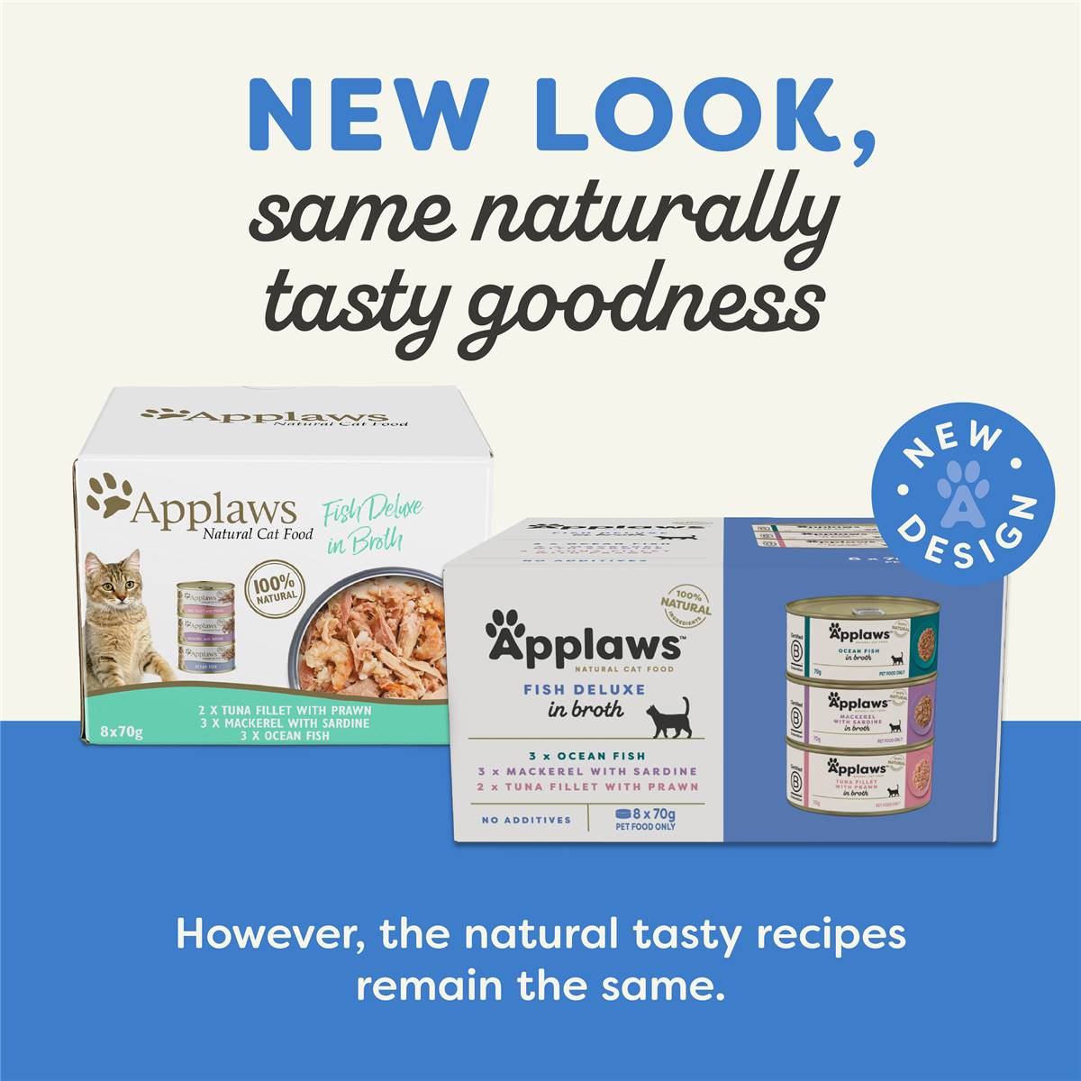 Applaws Cat Food Fish Deluxe 8x70g