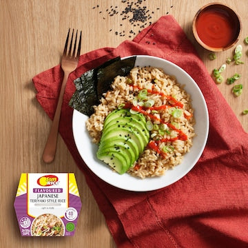 Sunrice Microwave Japanese Teriyaki Style Rice Cups 125g x 2 pack