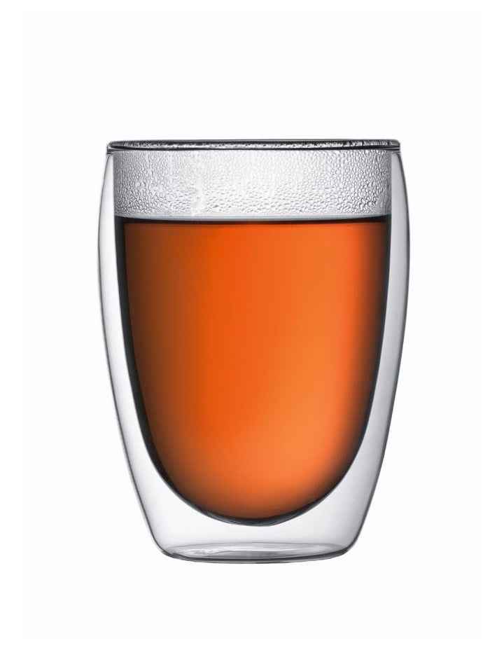 Pavina Double Walled Glass Set of 2 350ml in Clear