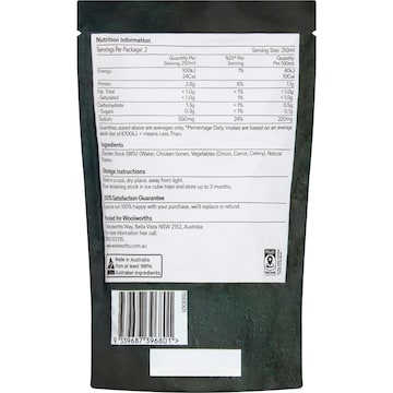 Woolworths Chicken Stock 500mL