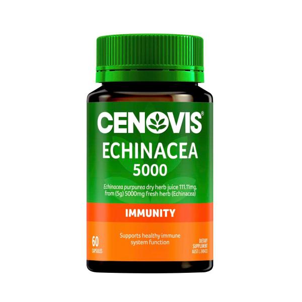 CENOVIS ECHINACEA 5000 CAPSULES 60PK
