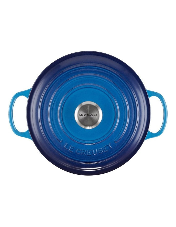 Signature Round Casserole 24cm/ 4.2Lt in Azure Blue