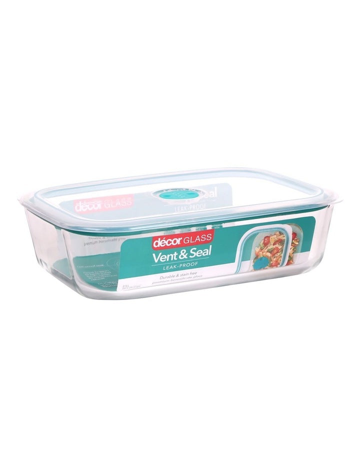 Vent and Seal Glass Oblong 2.5L in Clear