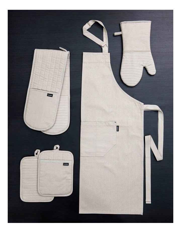 Lennox Double Oven Mitt in Stone