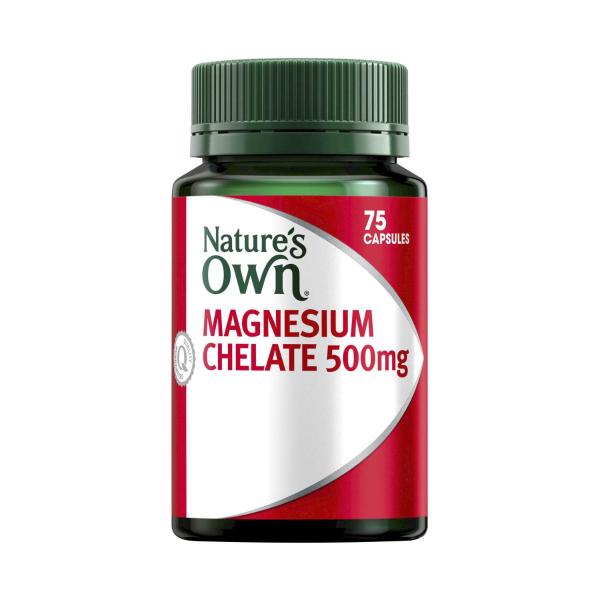 NATURES OWN MAGNESIUM CHELATE 500MG CAPSULES 75 PACK