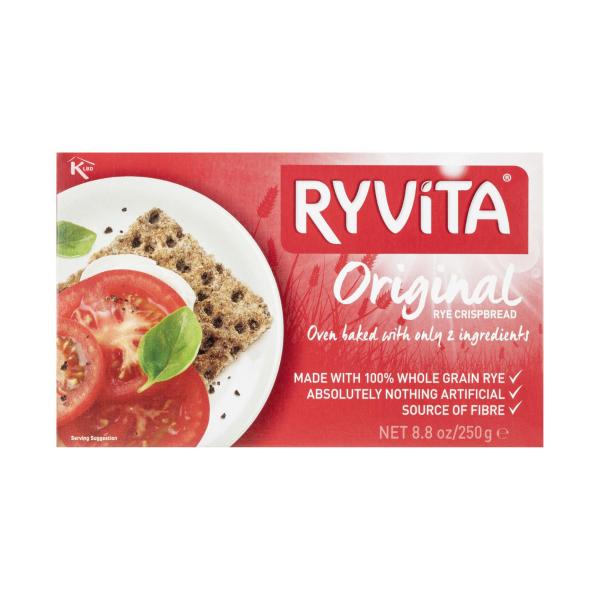 RYVITA CRISPBREAD:ORIGINAL RYE:.:250 GRAM