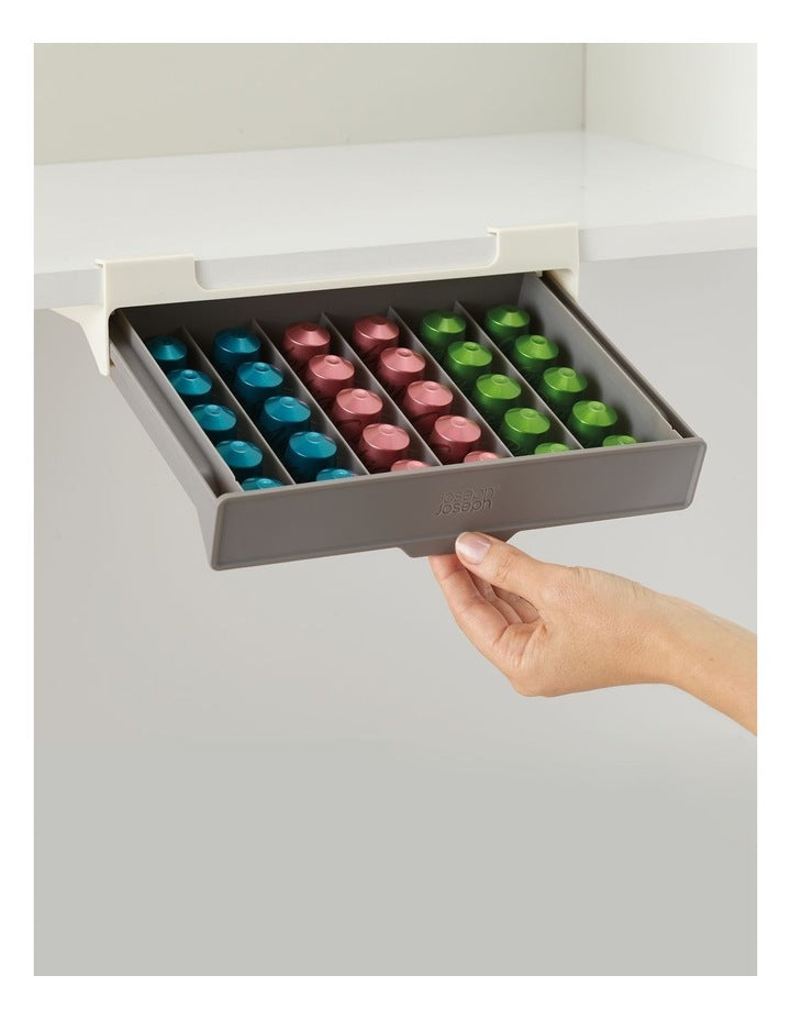 Cupboard Store Coffee Capsule Drawer in Grey