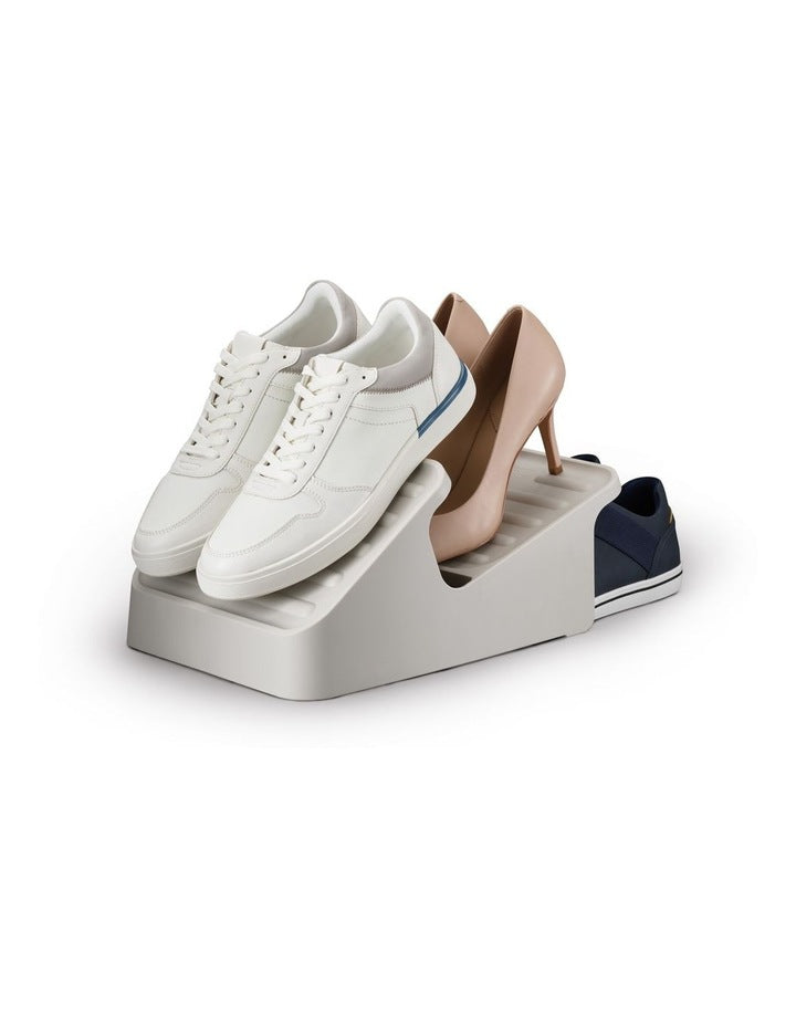 Shoe-In Compact Shoe Rack in Ecru