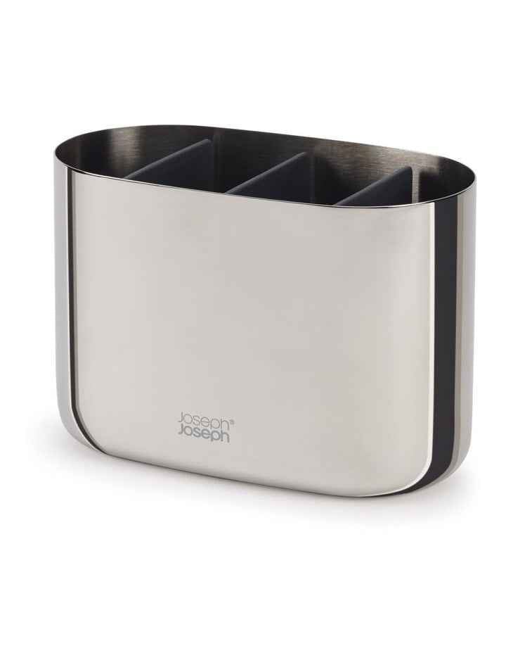 EasyStore Luxe Large Toothbrush Caddy in Steel