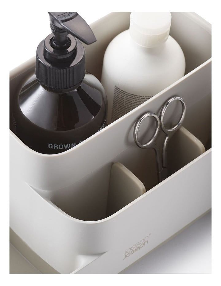 Easy Store Bathroom Caddy in Ecru