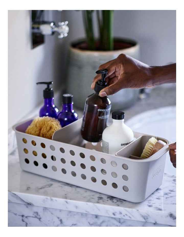 EasyStore Slimline Storage Basket in Ecru