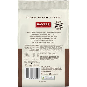 Bakers Finest Choc Chip Cookies 300g