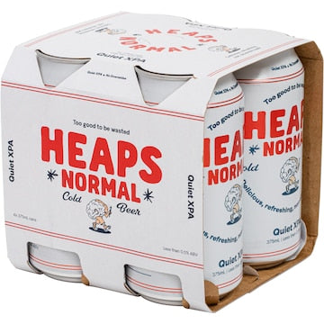 Heaps Normal Quiet XPA Cans 375mL x 4 pack