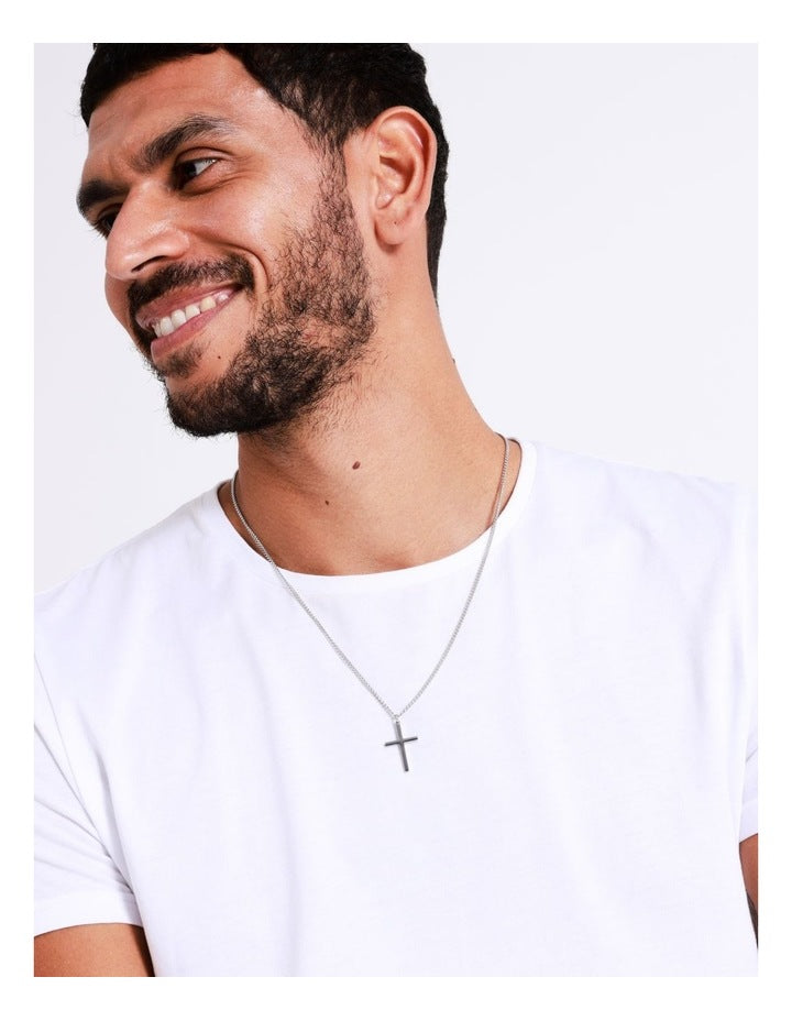 Cross Necklace in Silver
