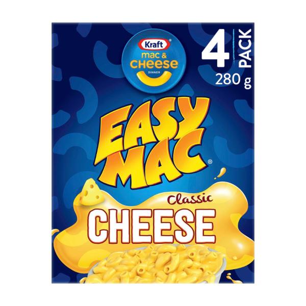 KRAFT EASY MAC & CHEESE ORIGINAL CHEESE PASTA MACARONI NOODLES 280G