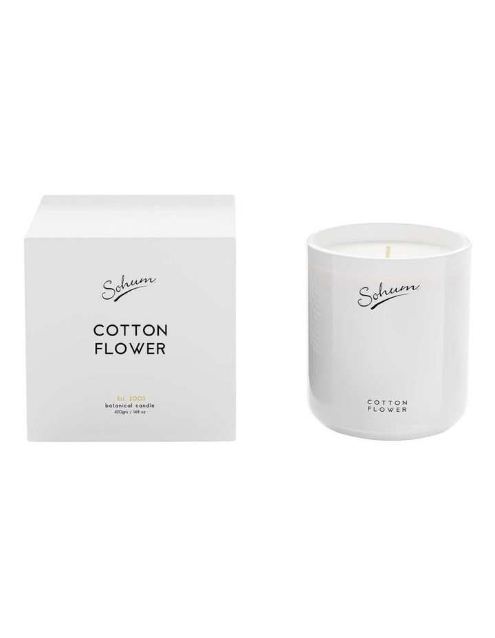 Cotton Flower Eco Wax Candle 420g