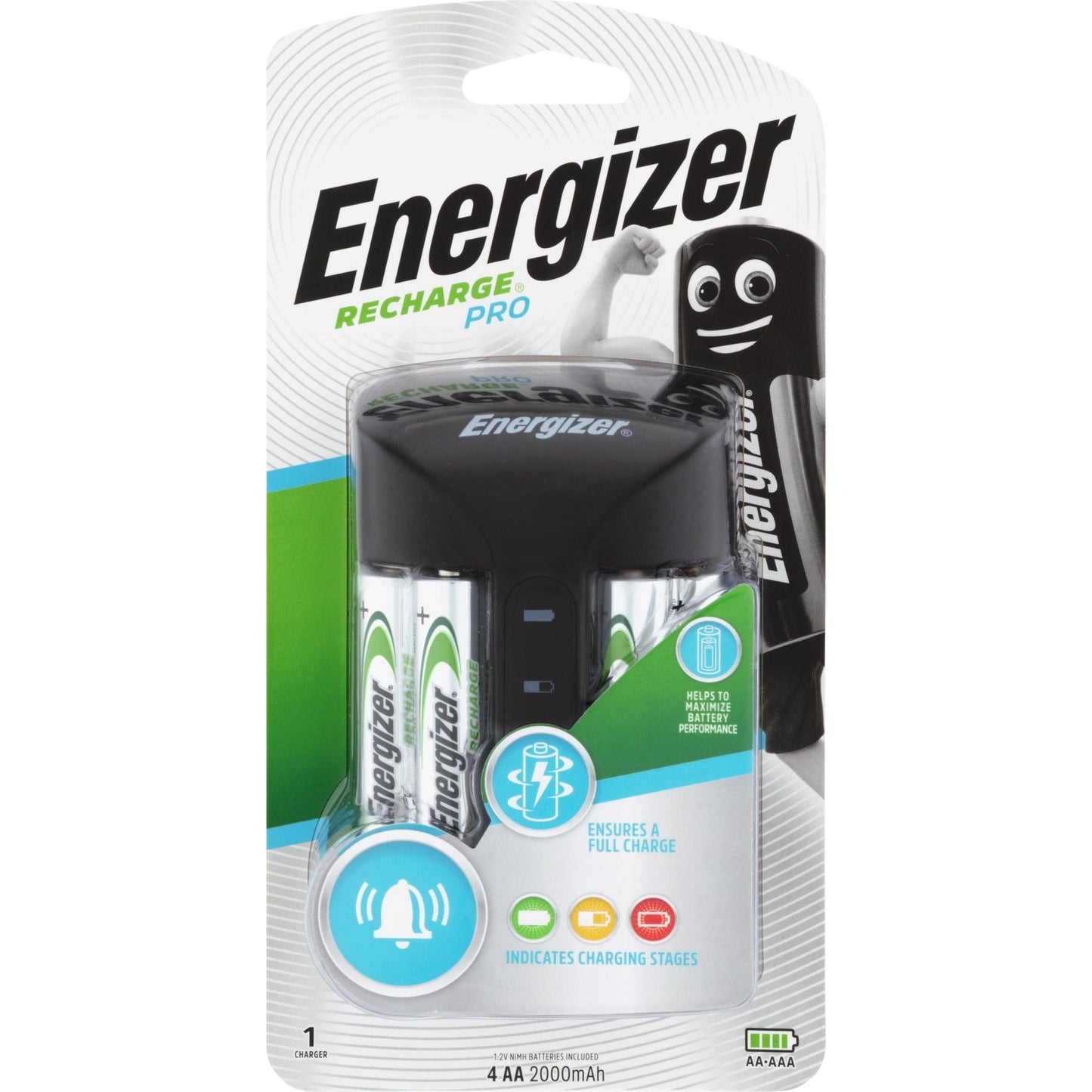 Energizer Pro Charger with 4 AA Batteries