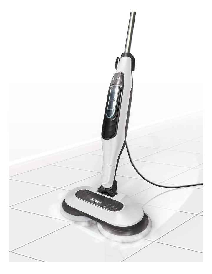 Steam and Scrub Mop in White/Grey