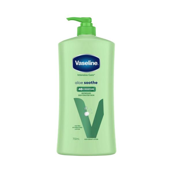VASELINE MOISTURISING BODY LOTION INTENSIVE CARE ALOE SMOOTH 750ML