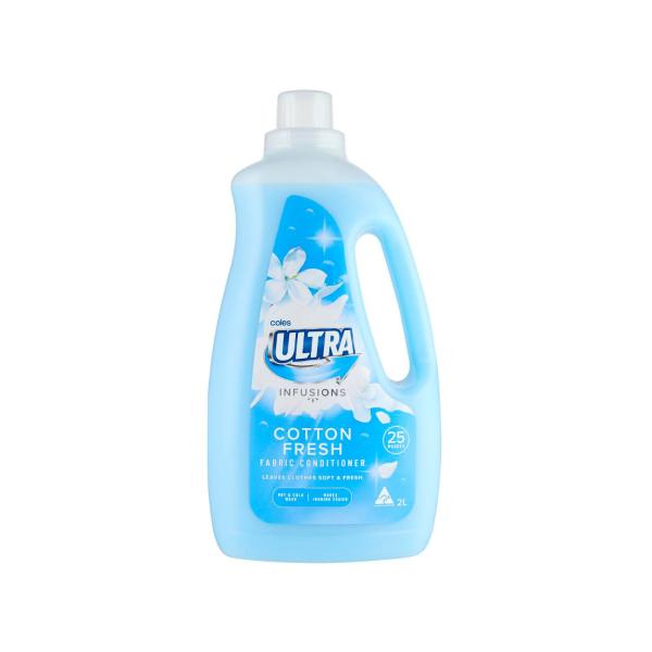 COLES ULTRA FABRIC CONDITIONER COTTON FRESH 2L