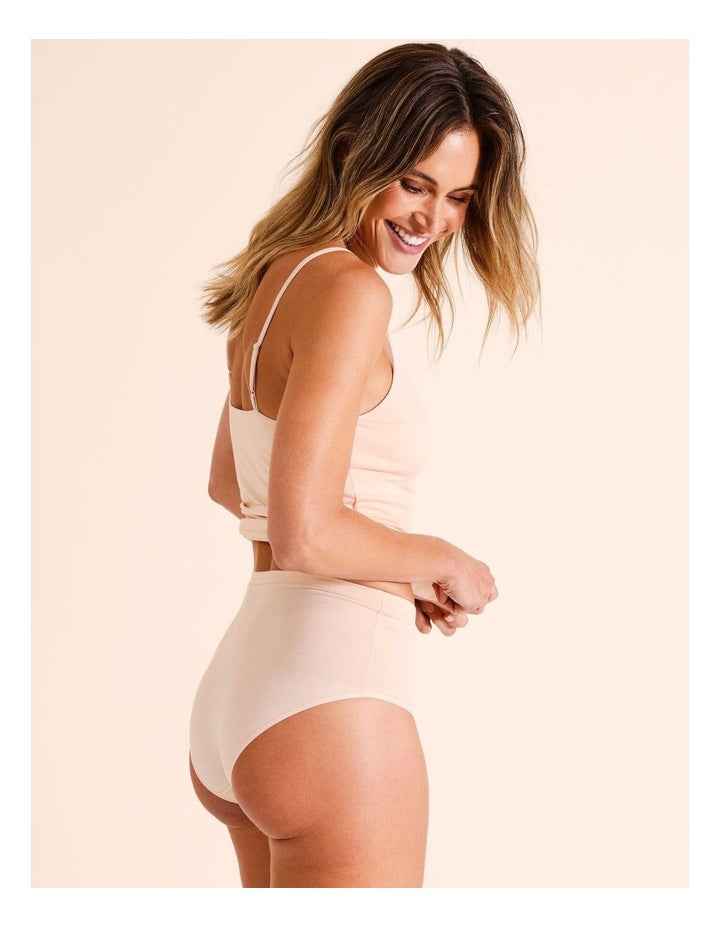 Organic Cotton Full Brief in Beige