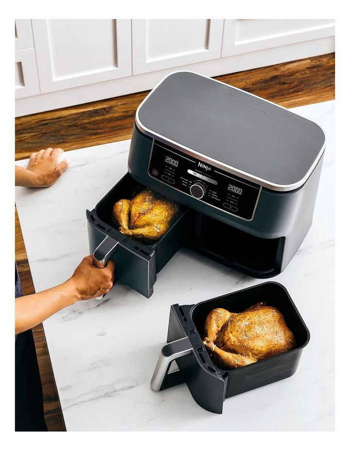Max XXXL Dual Zone 9.5L Air Fryer in Black/Silver AF400ANZ