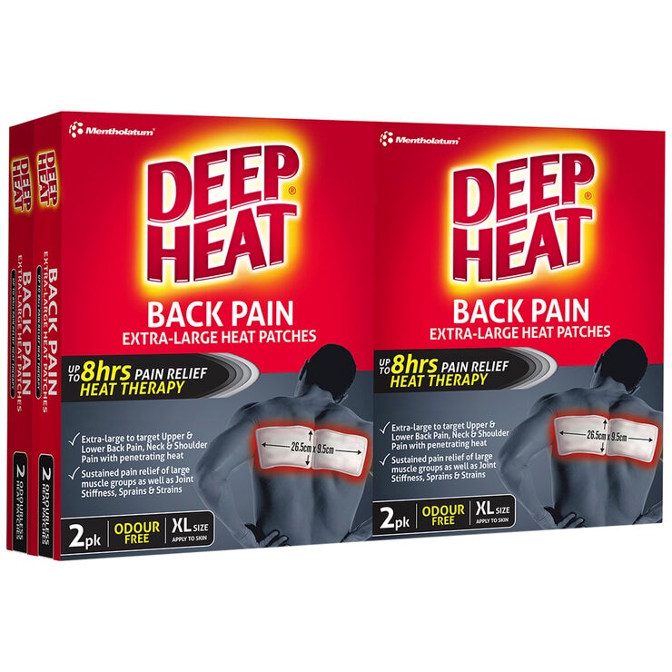 Deep Heat Back Pain Patches 4 x 2 Pack
