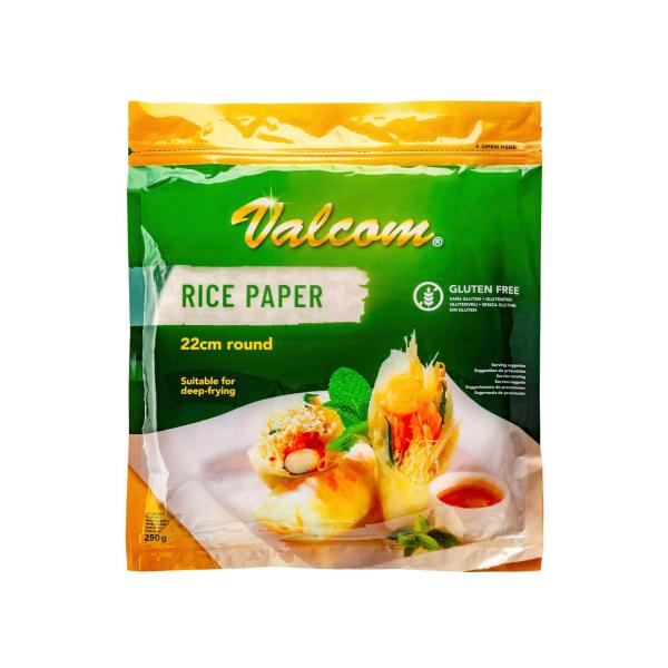 VALCOM RICE PAPER 22CM 250G