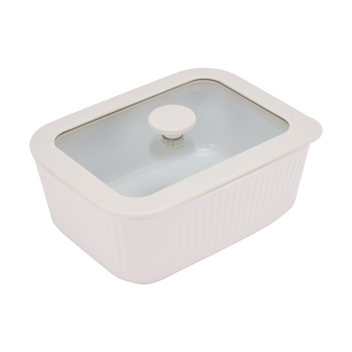 700ml Porcelain Container with Glass Lid