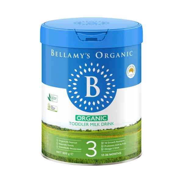 BELLAMY'S ORGANIC TODDLER MILK DRINK STEP 3 800G